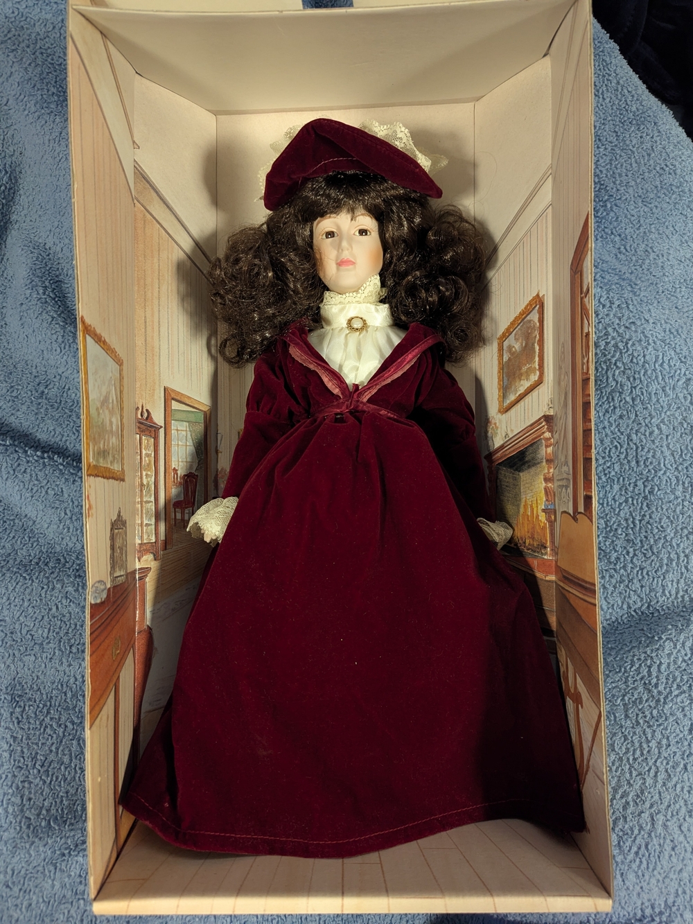 16" Standing Porcelain Doll 1990s